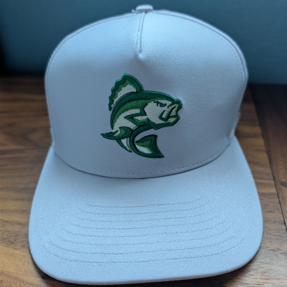 Gray Fish Embroidered Cap